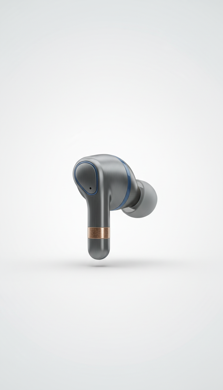 Wireless aluminum earbuds with touch controls