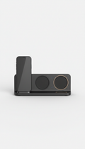 Graphite black multi-device charging dock with magnetic alignment
